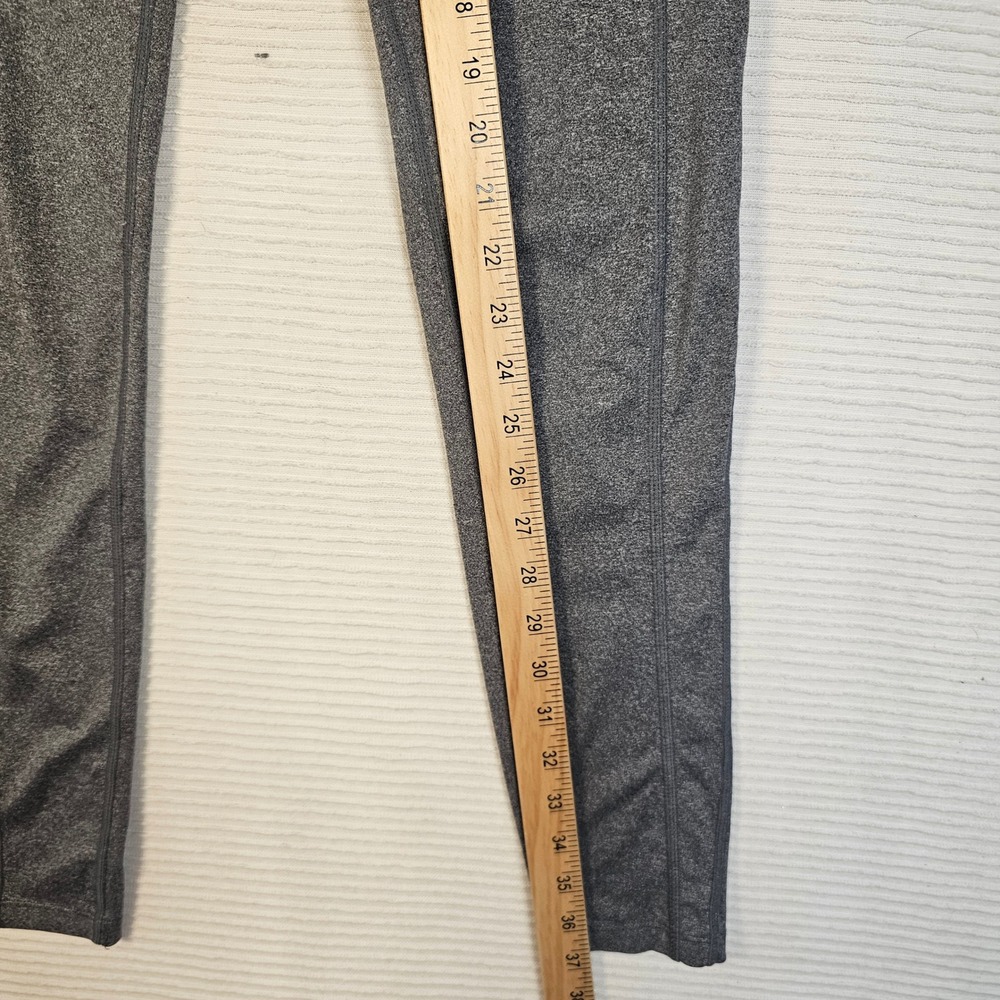 Gymshark Womens High Waisted Leggings Charcoal Grey Marl Athletic Yoga Pants S - Picture 4 of 6